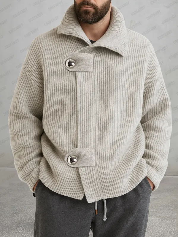 Trendy Relaxed Fit Knit Cardigan sold by Coofandy