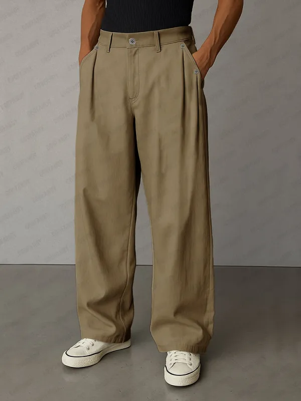 Soft 100% Cotton Pleated Pants sold by Coofandy