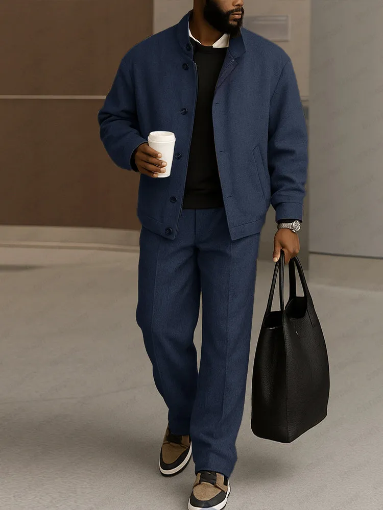 Modern Durable Jacket Pants Set sold by Coofandy product image thumbnail 2