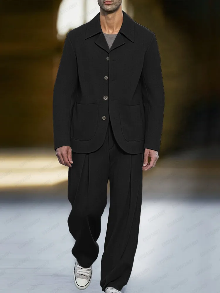 Modern Smart Casual Thin Suit Set sold by Coofandy product image thumbnail 2