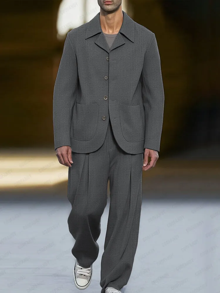 Modern Smart Casual Thin Suit Set sold by Coofandy product image thumbnail 4