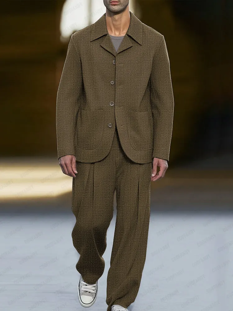 Modern Smart Casual Thin Suit Set sold by Coofandy product image thumbnail 5