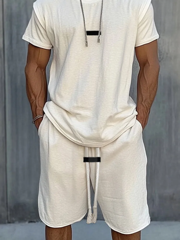 Essential Sport T-Shirt Shorts Set sold by Coofandy product image thumbnail 4