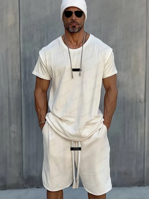 Essential Sport T-Shirt Shorts Set sold by Coofandy