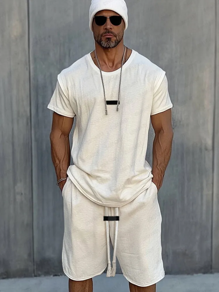 Essential Sport T-Shirt Shorts Set sold by Coofandy