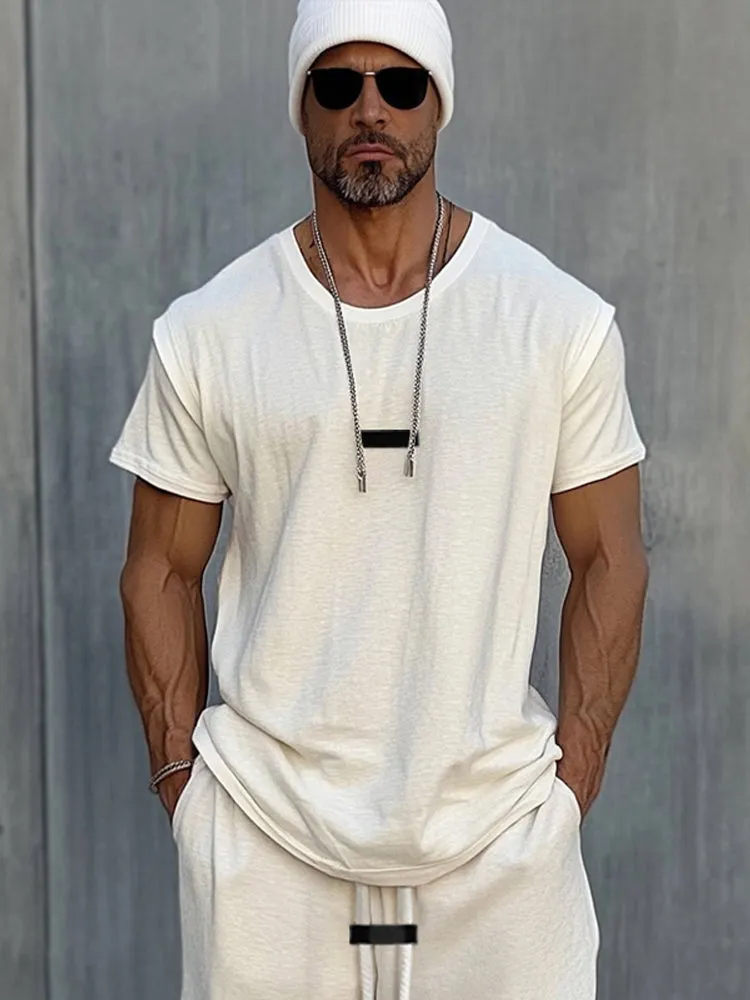 Essential Sport T-Shirt Shorts Set sold by Coofandy product image thumbnail 3