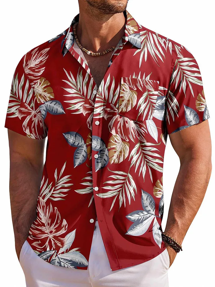Tropical Holiday Short Sleeve Hawaiian Shirt (US Only) sold by Coofandy product image thumbnail 4