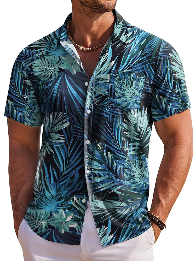 Tropical Holiday Short Sleeve Hawaiian Shirt (US Only) sold by Coofandy product image thumbnail 2
