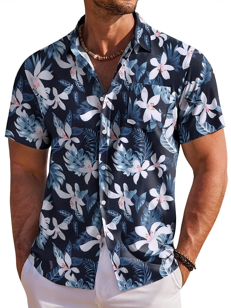 Tropical Holiday Short Sleeve Hawaiian Shirt (US Only) sold by Coofandy product image thumbnail 5