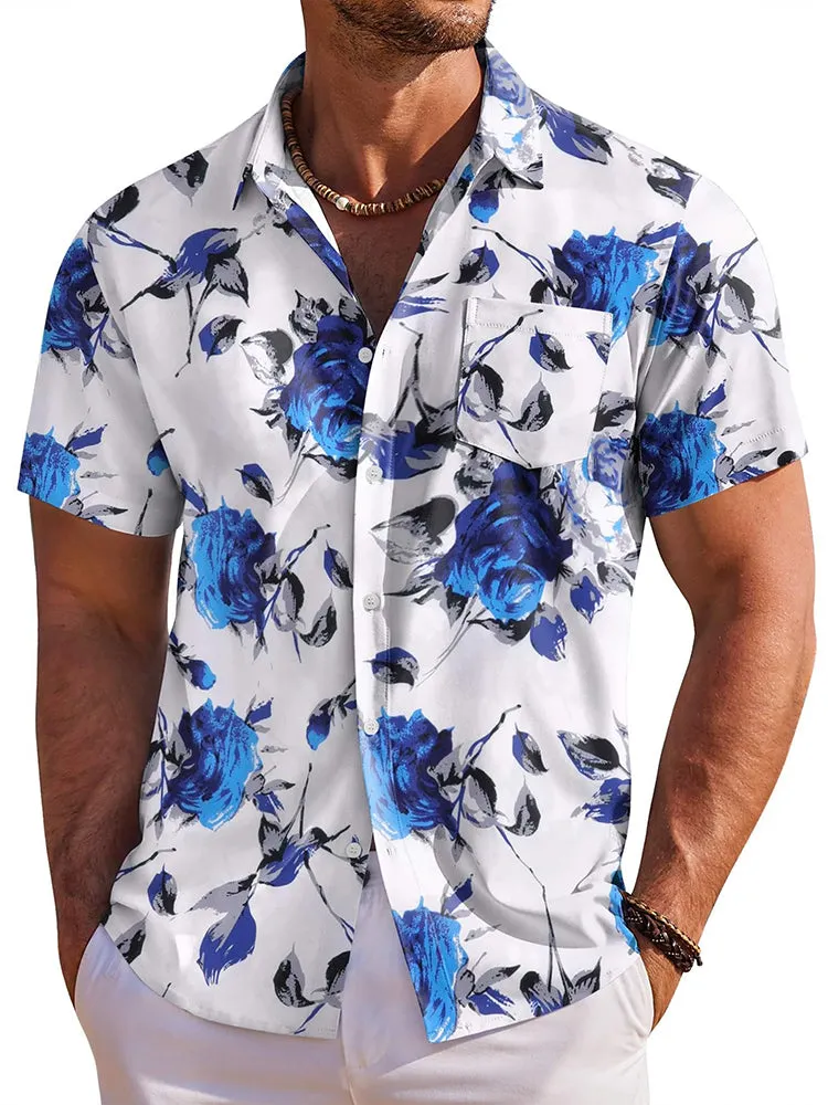 Tropical Holiday Short Sleeve Hawaiian Shirt (US Only) sold by Coofandy product image thumbnail 3