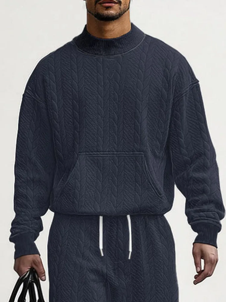 Athleisure Jacquard Loose Fit 2-Piece Set sold by Coofandy product image thumbnail 3