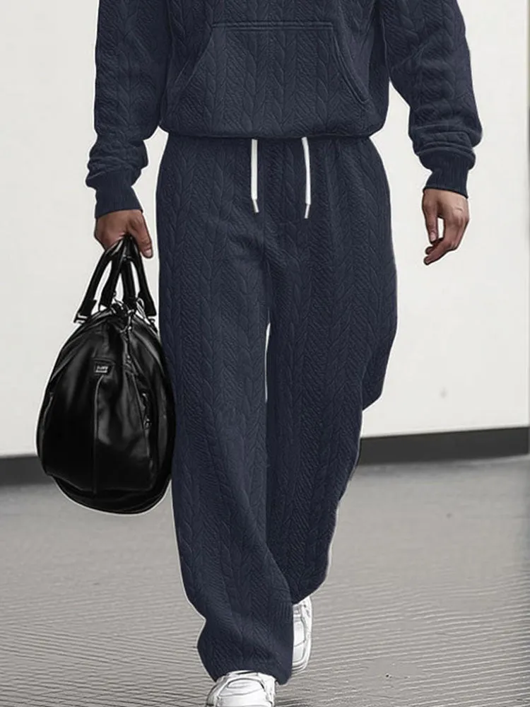 Athleisure Jacquard Loose Fit 2-Piece Set sold by Coofandy product image thumbnail 4