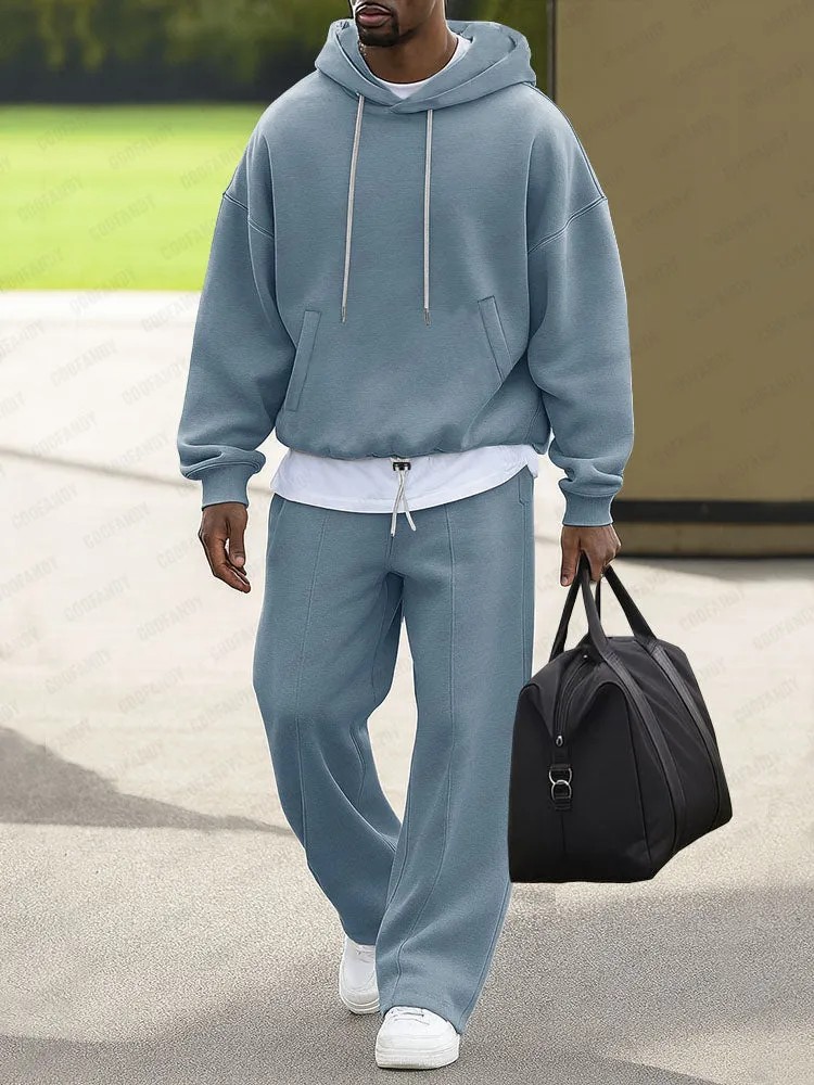 Unique Loose Fit Hoodie Jogger Pants Set sold by Coofandy
