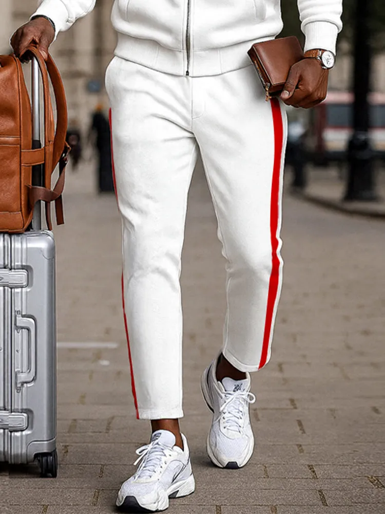 Casual Sporty Stripe 2-Piece Set sold by Coofandy product image thumbnail 4