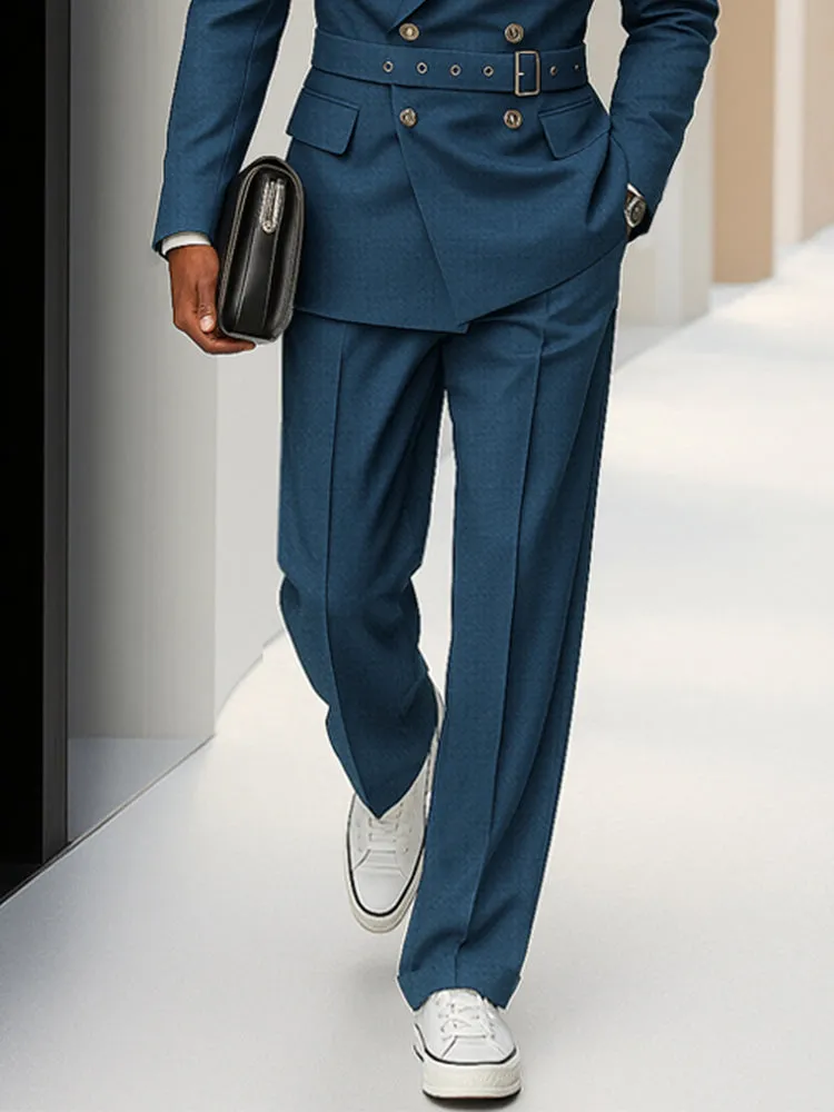 Modern Double Breasted Belted Suit Set sold by Coofandy product image thumbnail 4