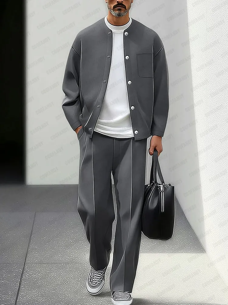 Minimalist Comfort Jacket Pants Set sold by Coofandy product image thumbnail 2