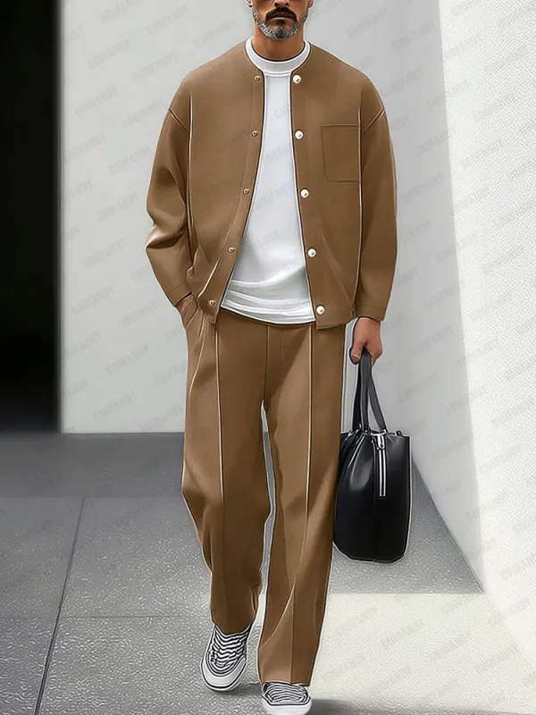 Minimalist Comfort Jacket Pants Set sold by Coofandy