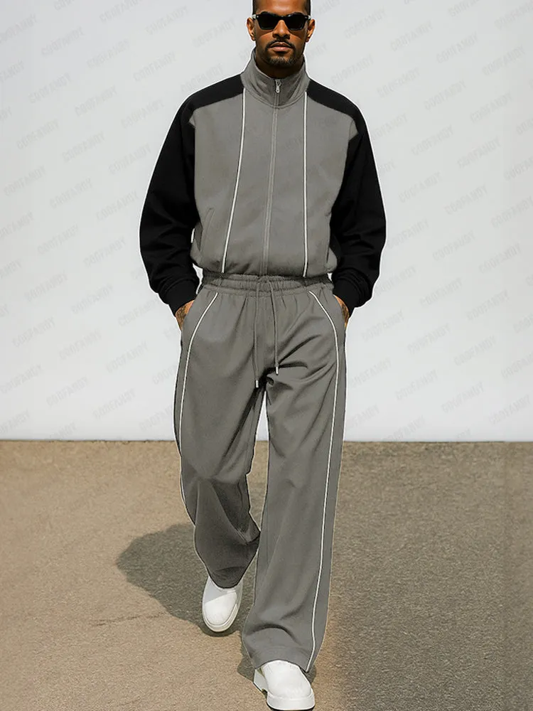 Casual Sport Color Block Matching Set sold by Coofandy product image thumbnail 2