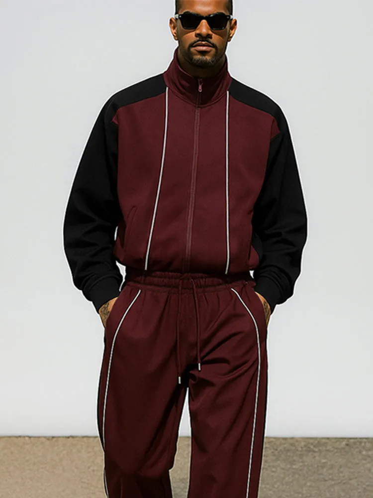 Casual Sport Color Block Matching Set sold by Coofandy product image thumbnail 3