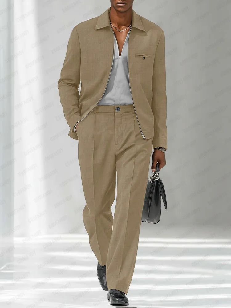 Modern Fashion Thin Jacket Pants Set sold by Coofandy product image thumbnail 4