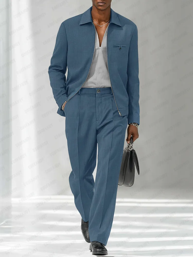 Modern Fashion Thin Jacket Pants Set sold by Coofandy product image thumbnail 2