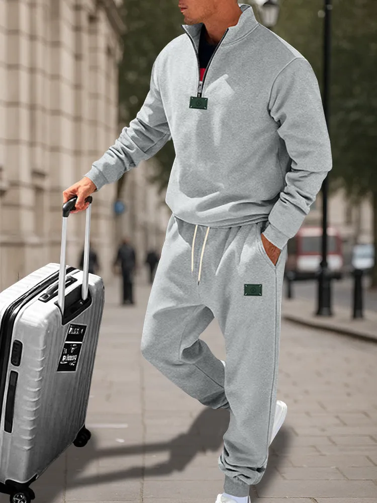 Athletic Comfort Fleece Sweatsuit Set sold by Coofandy product image thumbnail 2