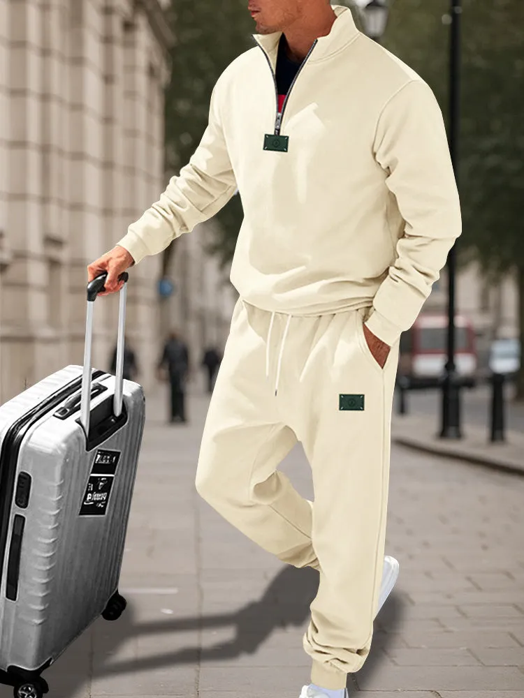 Athletic Comfort Fleece Sweatsuit Set sold by Coofandy product image thumbnail 4