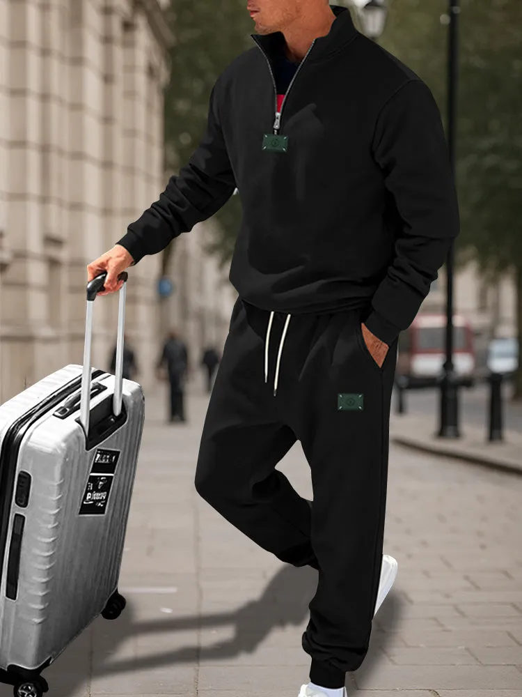 Athletic Comfort Fleece Sweatsuit Set sold by Coofandy product image thumbnail 5