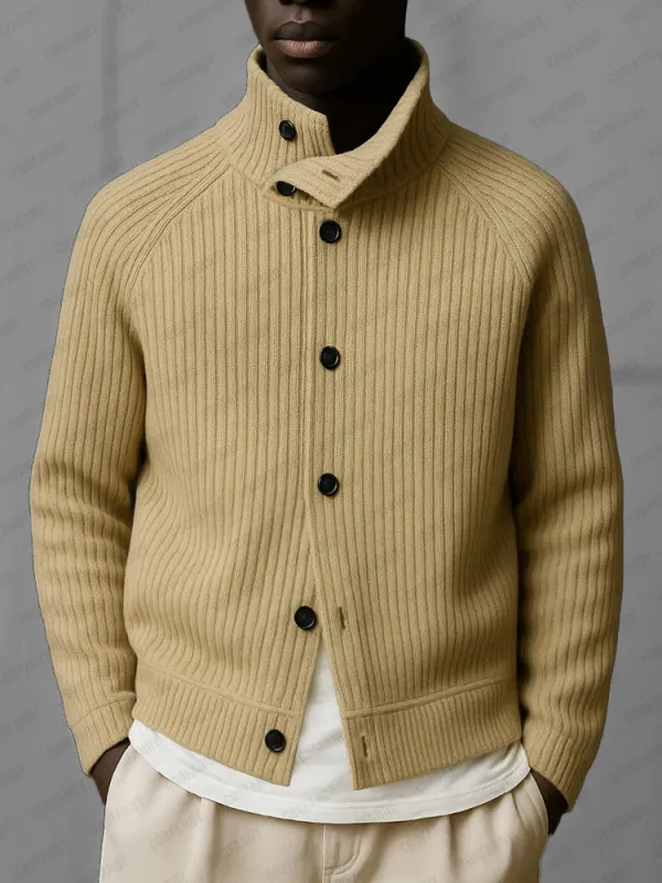 Premium Knit Button Turtleneck Cardigan sold by Coofandy