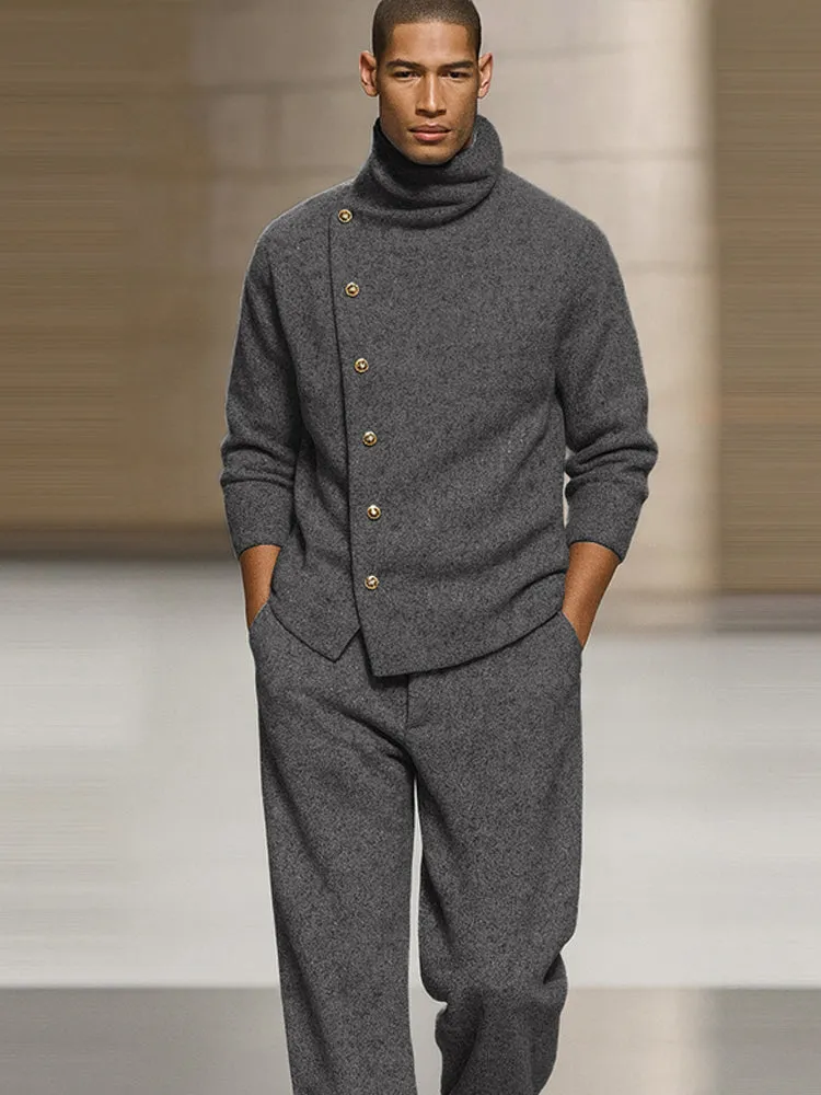 Smart Casual Turtleneck Pullover Pants Set sold by Coofandy product image thumbnail 3