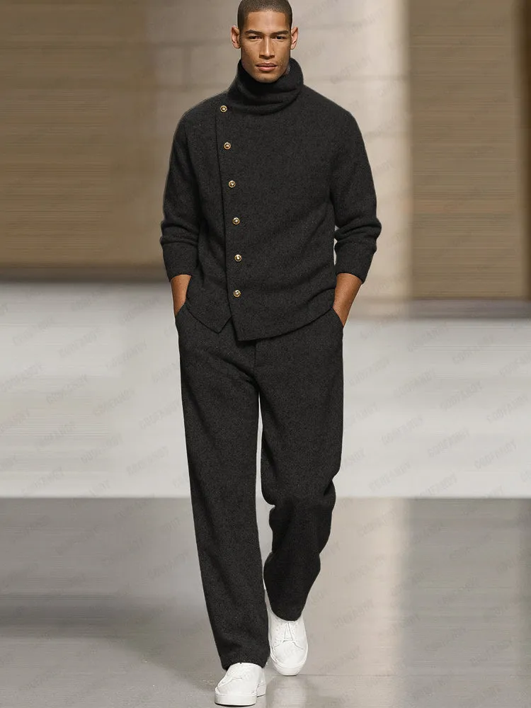 Smart Casual Turtleneck Pullover Pants Set sold by Coofandy product image thumbnail 2