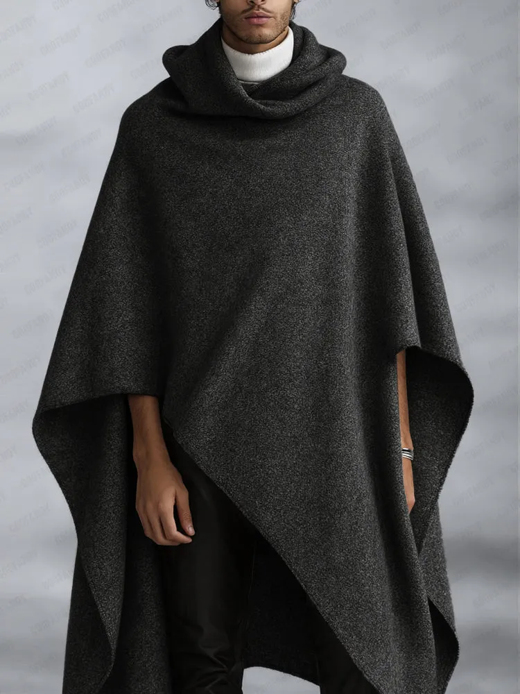 Comfy Minimalist Asymmetric Cloak Cape sold by Coofandy product image thumbnail 2