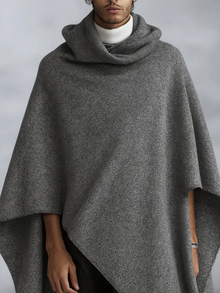 Comfy Minimalist Asymmetric Cloak Cape sold by Coofandy product image thumbnail 3