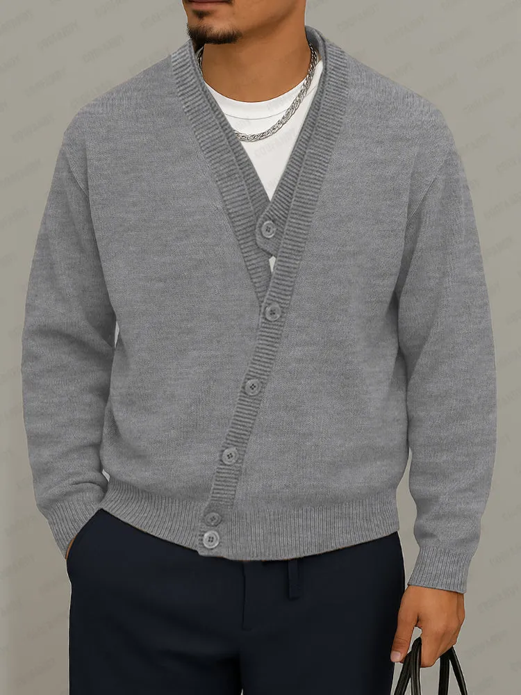 Casual Faux Button Front Pullover Sweater sold by Coofandy product image thumbnail 2