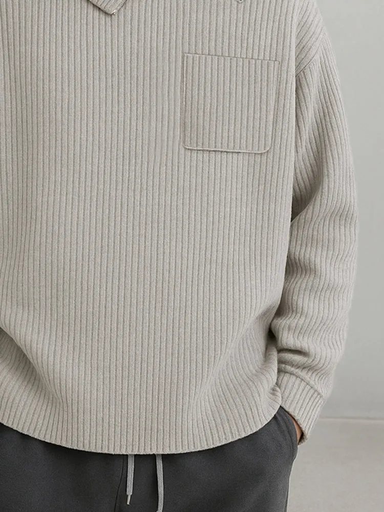 Casual Asymmetric Collar Knit Sweater sold by Coofandy product image thumbnail 4