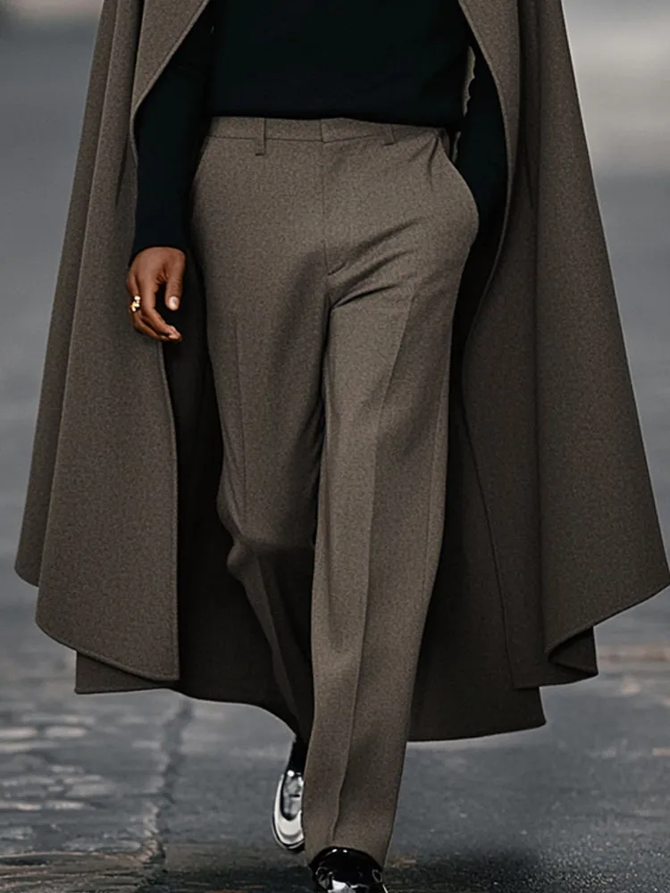 Elegant Casual Long Cape and Pants Set sold by Coofandy product image thumbnail 4