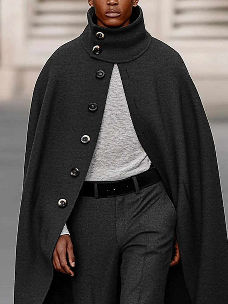 Modern High Neck Cape and Pants Set sold by Coofandy product image thumbnail 3