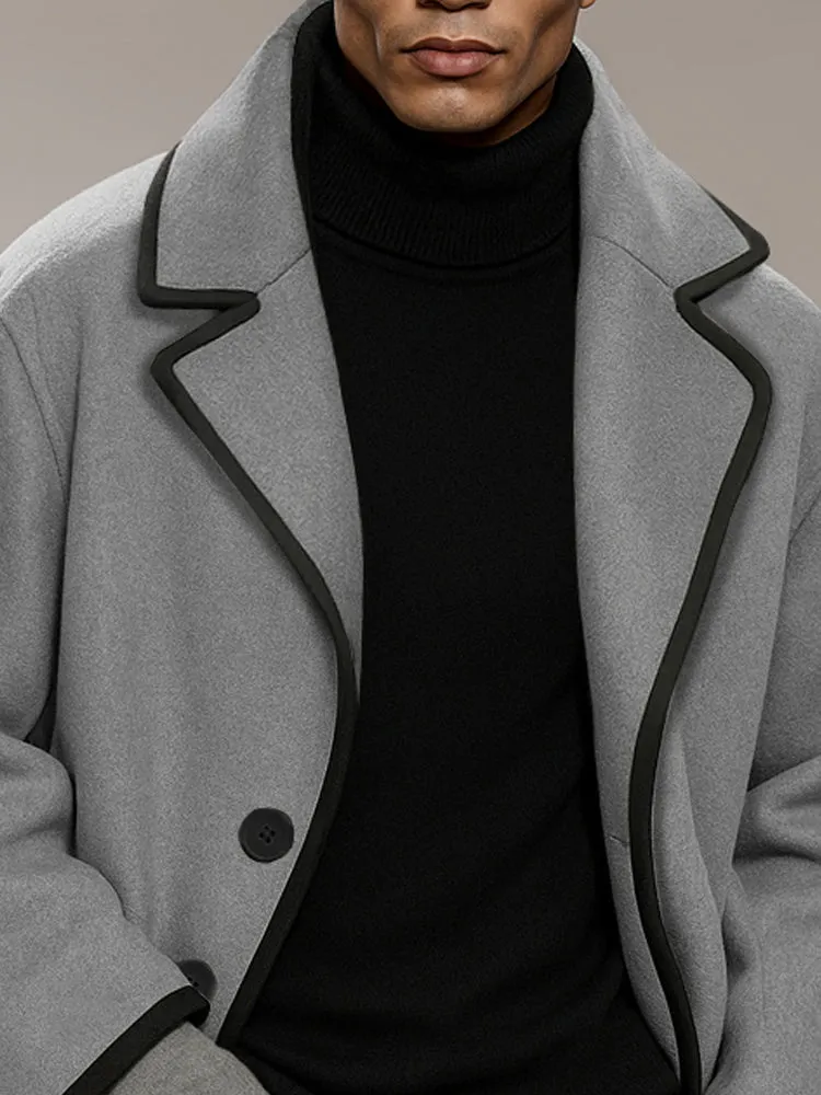 Modern Casual Contrast Front Coat sold by Coofandy product image thumbnail 3