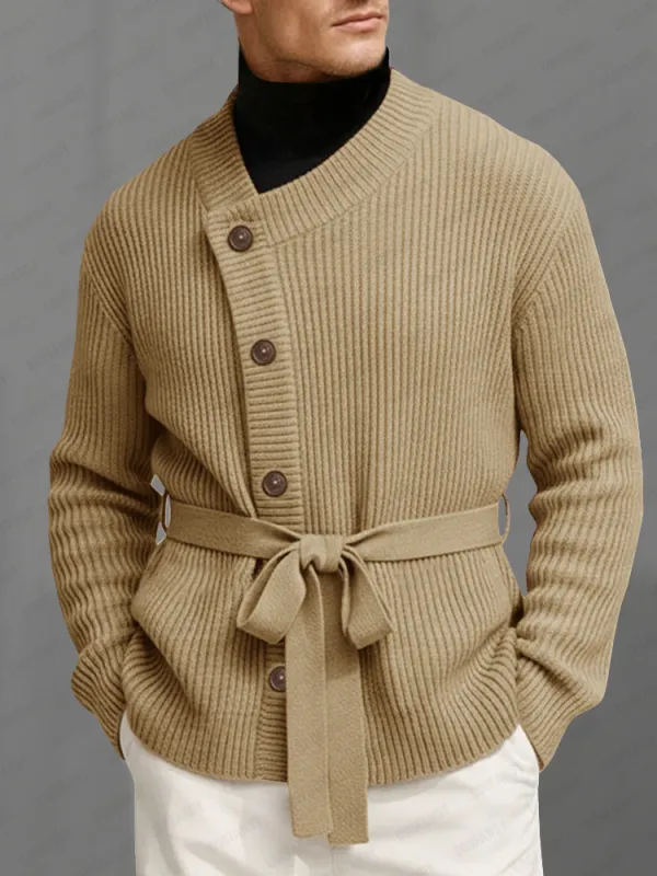 Modern Asymmetric Knit Cardigan sold by Coofandy