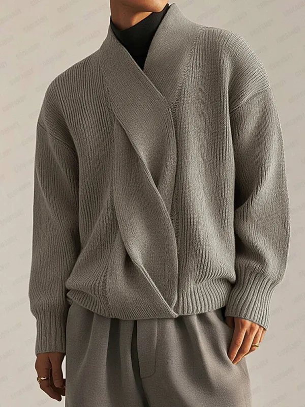 Stylish Soft Twist Design Sweater sold by Coofandy