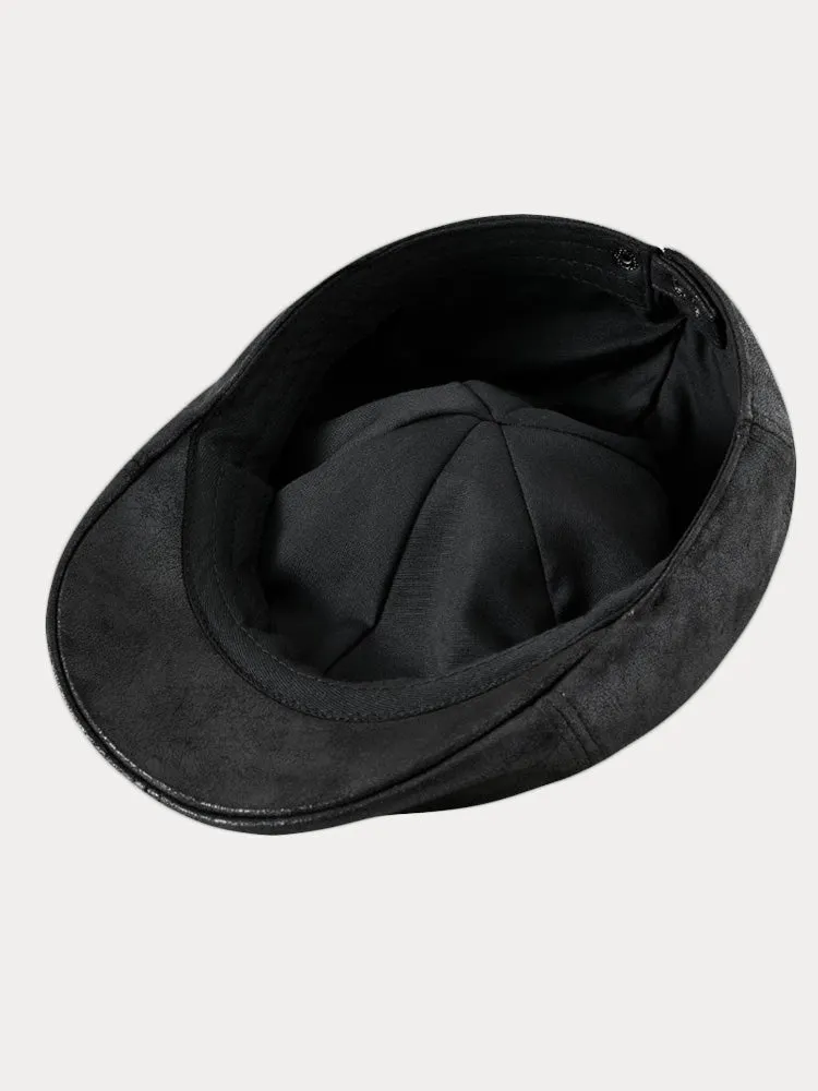 Vintage PU Leather Beret Cap sold by Coofandy product image thumbnail 5