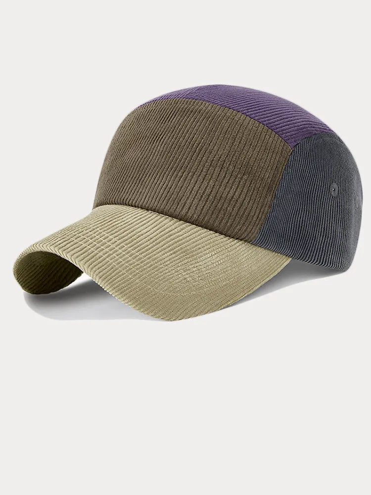Stylish Contrast Color Corduroy Cap sold by Coofandy product image thumbnail 2
