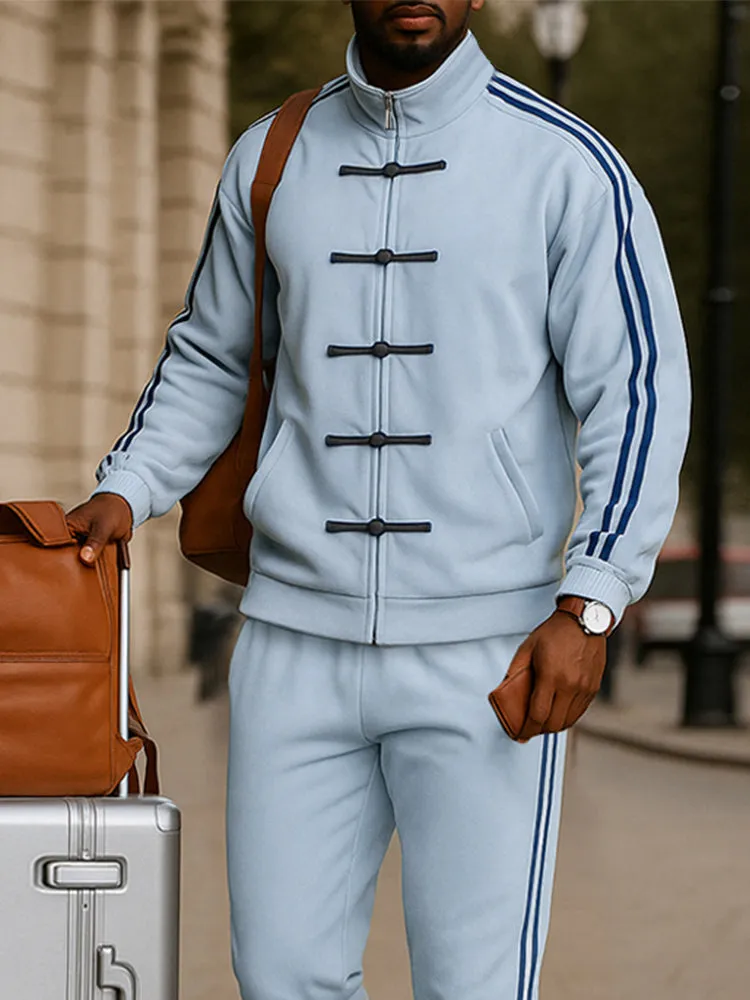 Athleisure Toggle Zip Dual Placket Jacket Set sold by Coofandy product image thumbnail 3