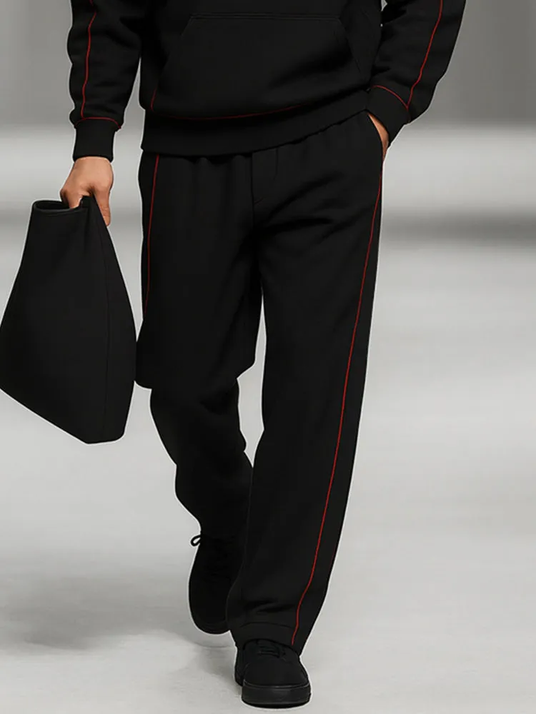 Stylish Lines Design Sweatshirt Set sold by Coofandy product image thumbnail 4