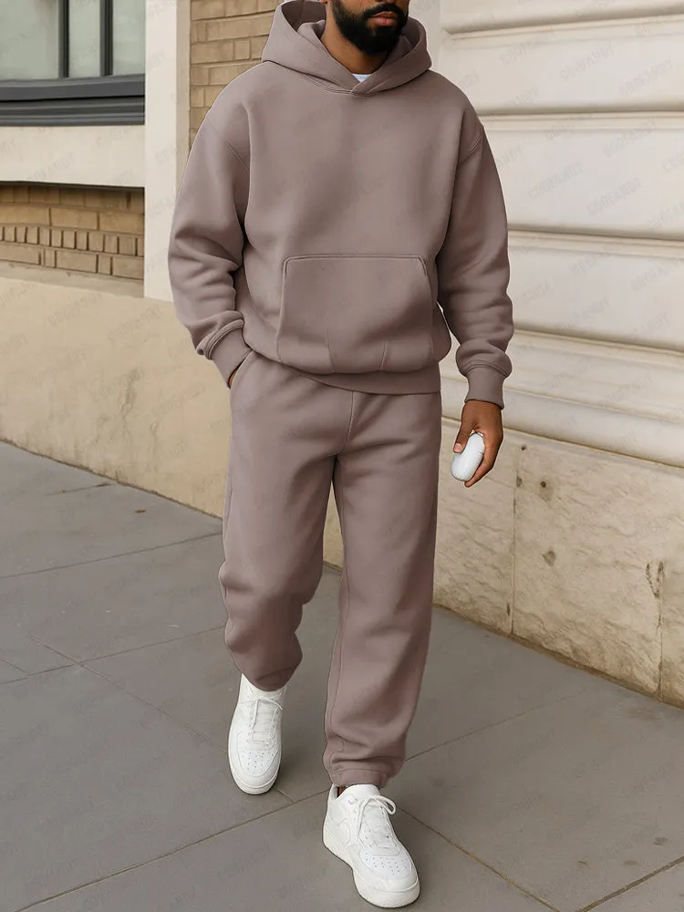 Classic Thick 2-Piece Sweatsuit Set sold by Coofandy product image thumbnail 2