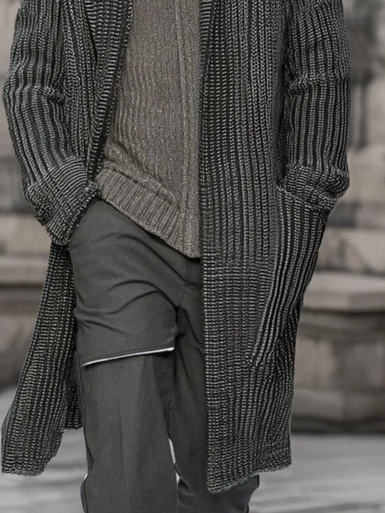 Casual Relaxed Fit Long Knit Cardigan sold by Coofandy product image thumbnail 4