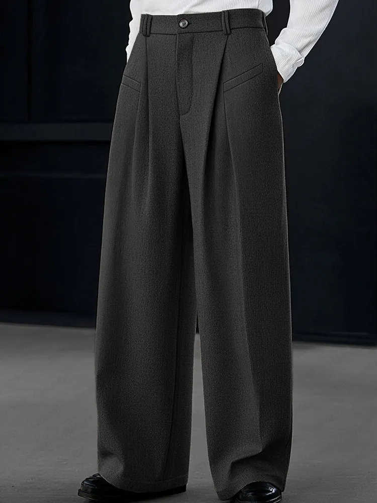 Casual Pleated Wide-Leg Pants sold by Coofandy product image thumbnail 2