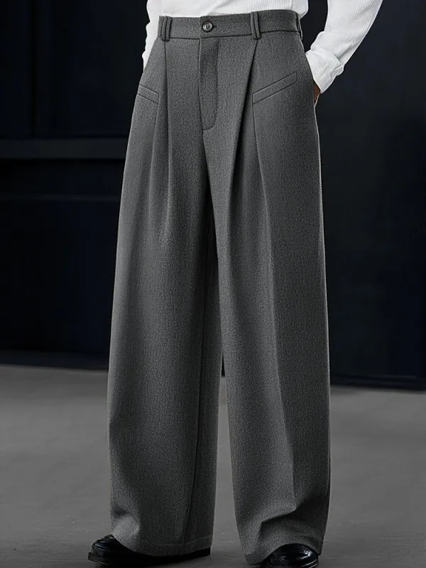Casual Pleated Wide-Leg Pants sold by Coofandy