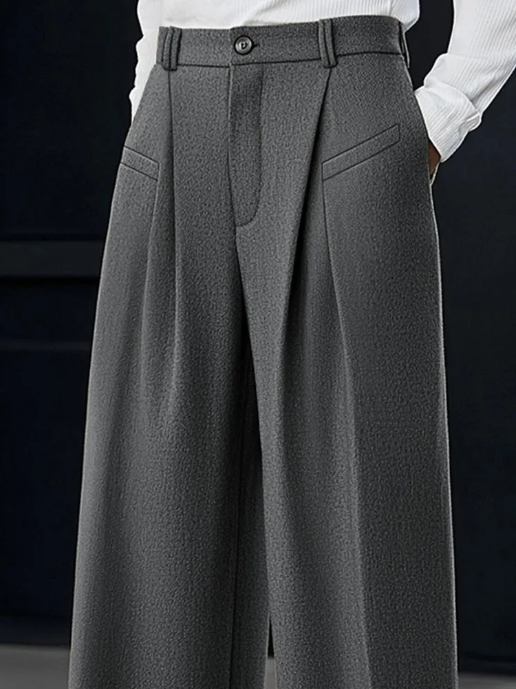 Casual Pleated Wide-Leg Pants sold by Coofandy product image thumbnail 3