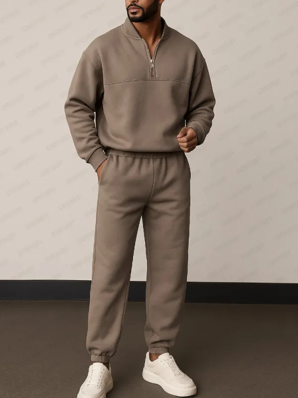 Sporty Unique Design Sweatsuit Set sold by Coofandy